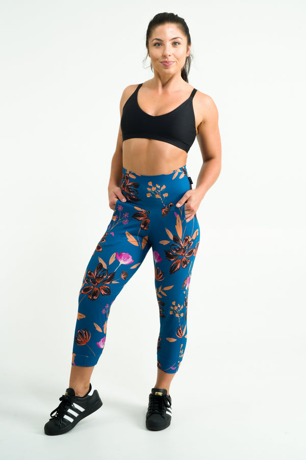 Are You Bouquet Soft To Touch - Jogger Capris W/ Pockets