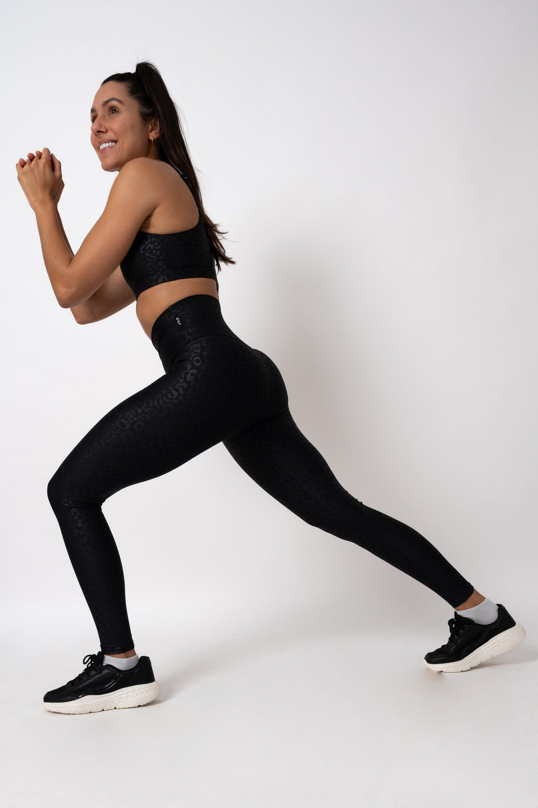 Black Exotic Touch Jag - High Waisted Leggings - Exoticathletica
