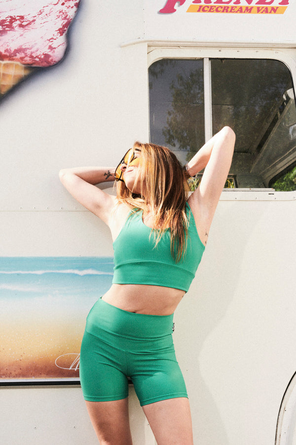 Seafoam Green Body Contouring - High Waisted Booty Shorts