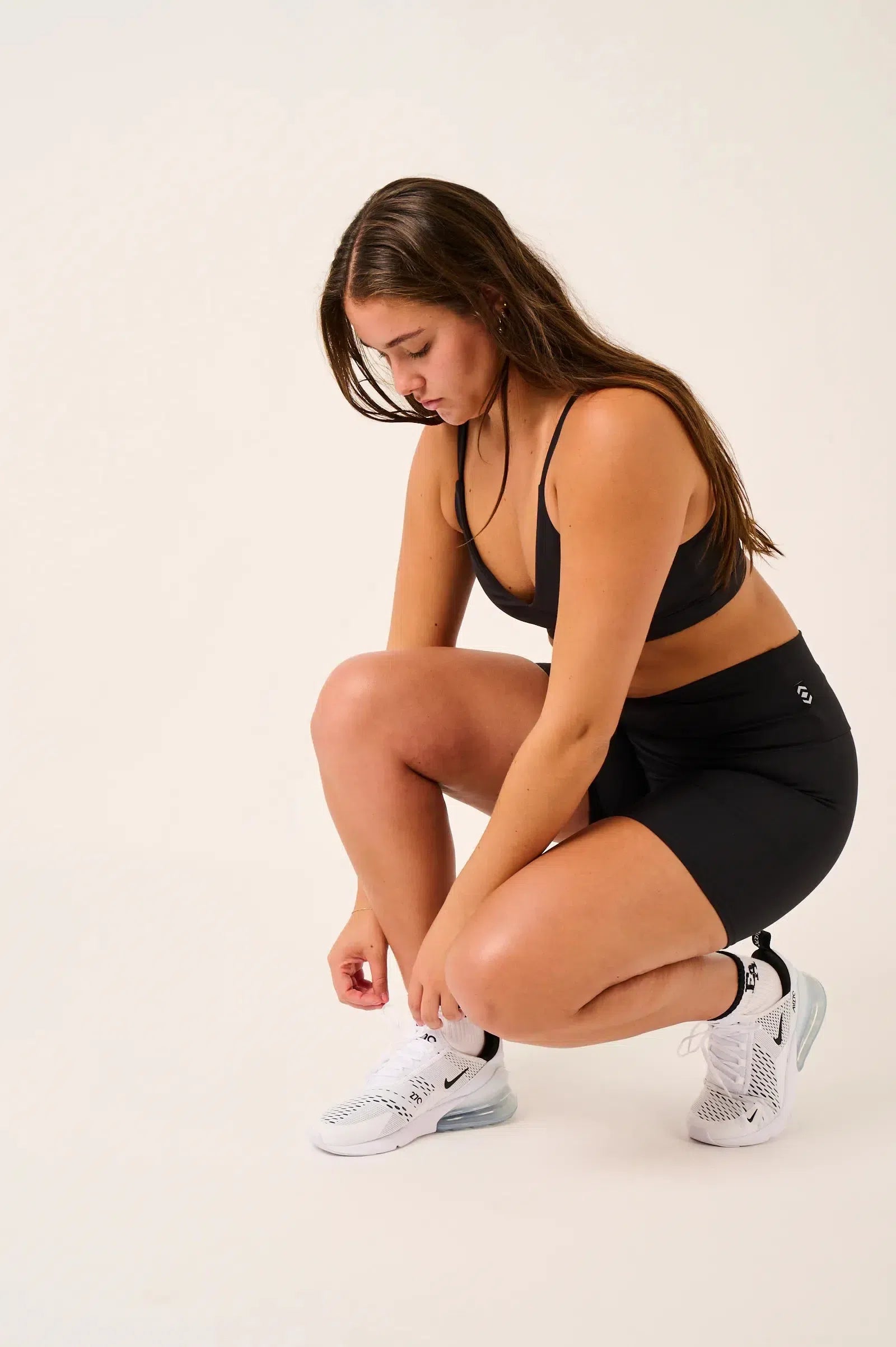 Body Contouring High Waisted Booty Shorts Black