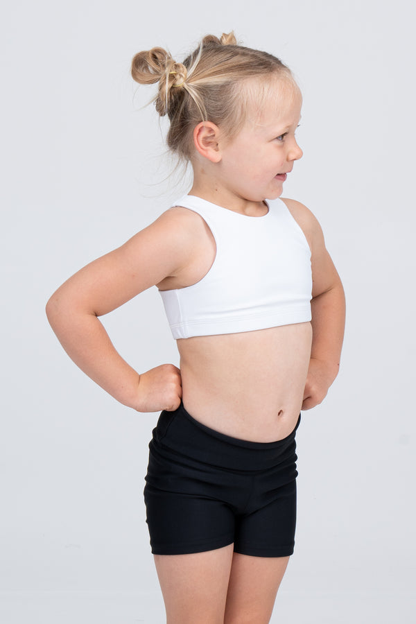 White Body Contouring - Kids Crop Top