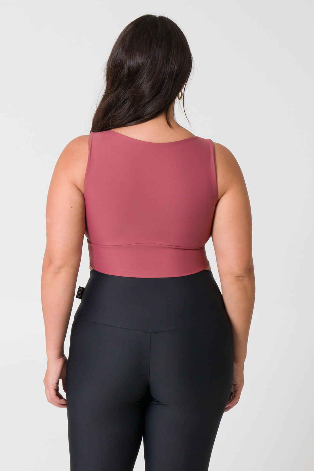 Blush reversible comfort crop top, designed for active women who seek both functionality and fashion.