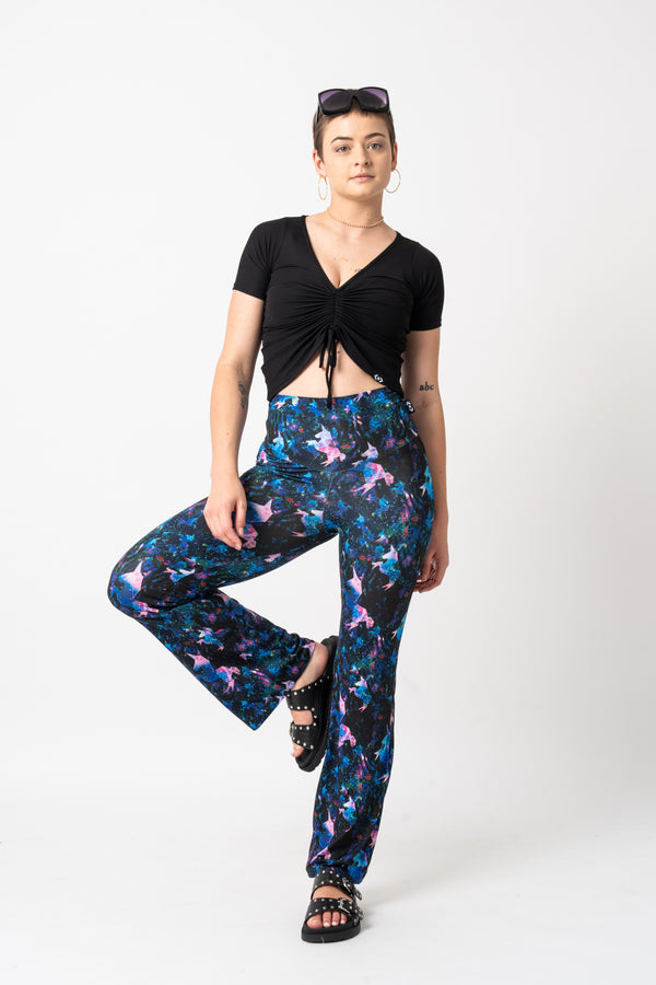 Galactic Goddess Soft To Touch - High Waisted Bootleg Pant