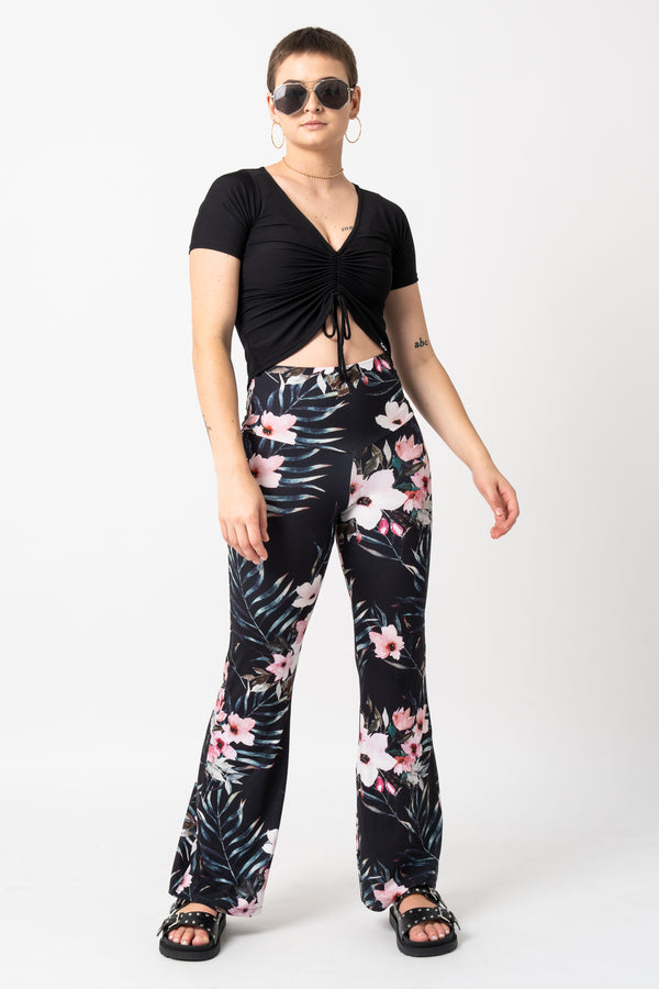 Exotic At Heart Soft To Touch - High Waisted Bootleg Pant