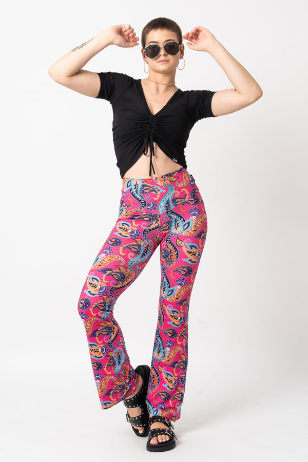 Fushion Fiesta Soft To Touch - High Waisted Bootleg Pant