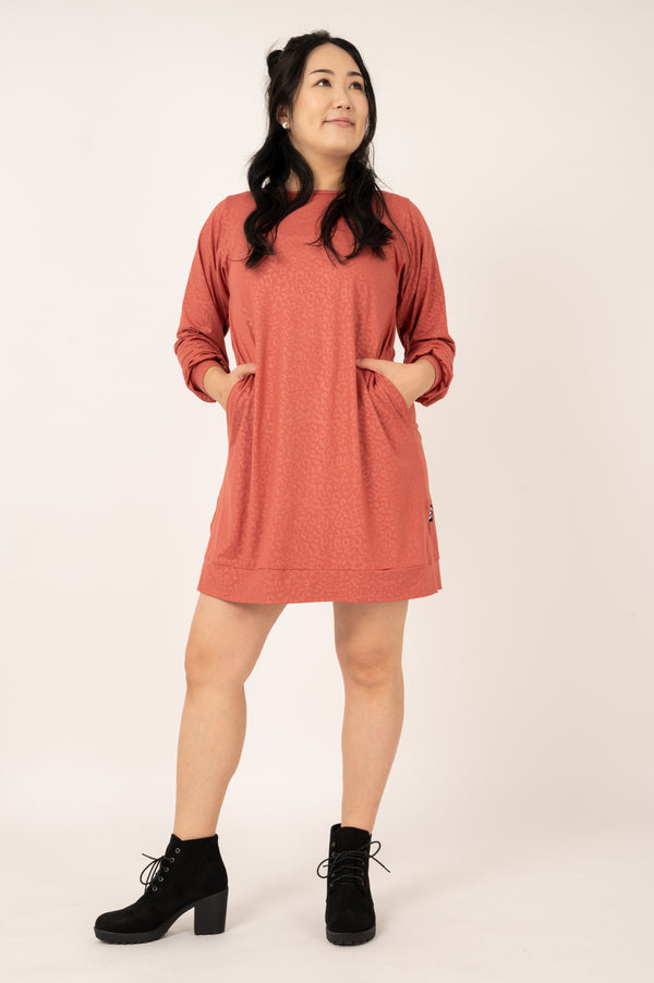 Copper Exotic Touch Jag - Lazy Girl Dress Sweater