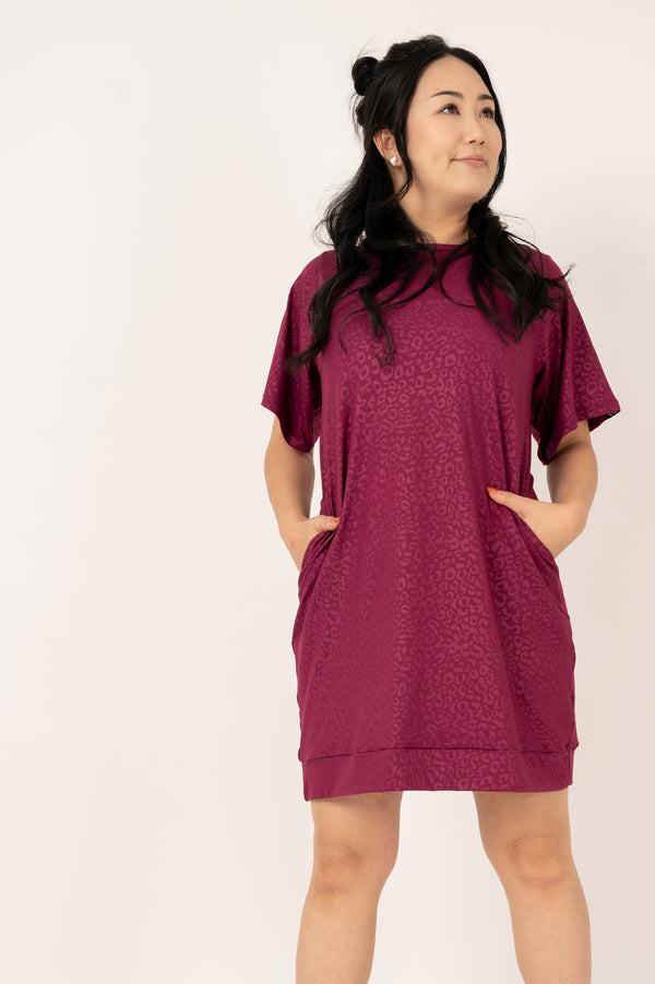 Berry Exotic Touch Jag - Lazy Girl Dress Tee