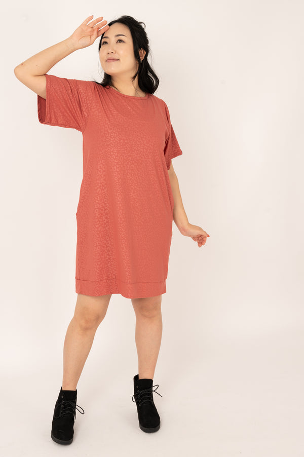 Copper Exotic Touch Jag - Lazy Girl Dress Tee