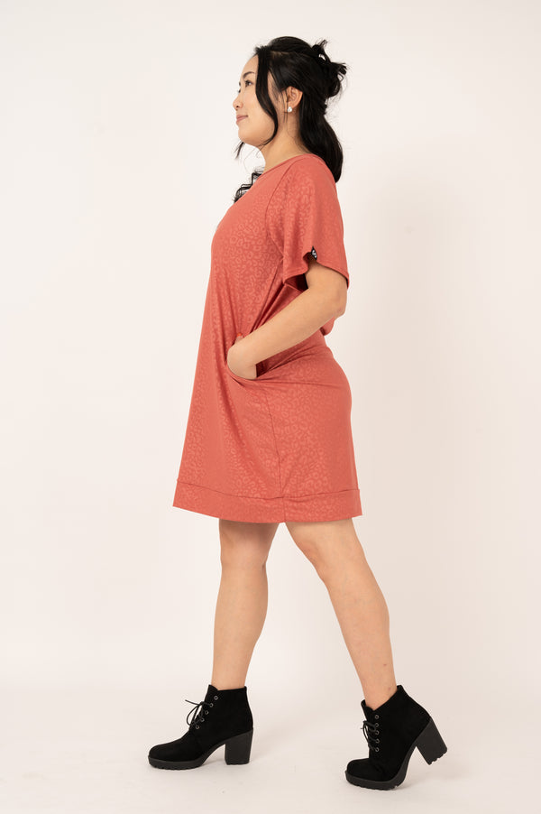Copper Exotic Touch Jag - Lazy Girl Dress Tee