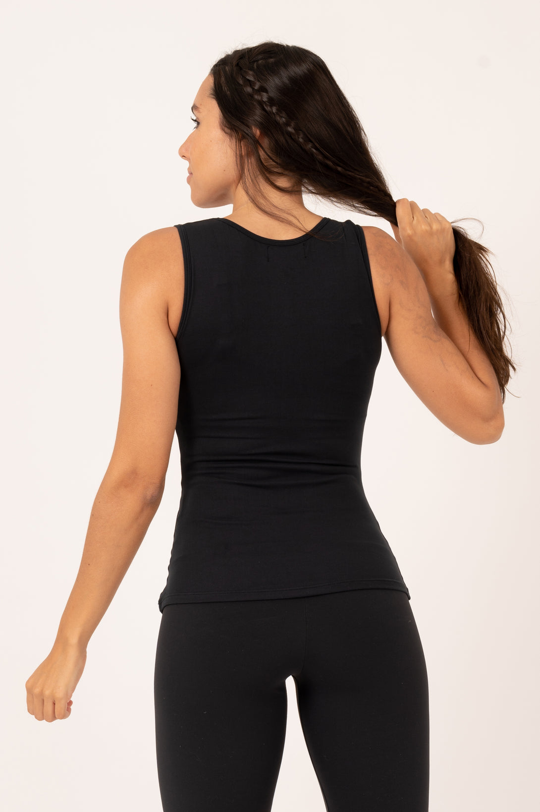 Black Soft To Touch - Fitted Tank - Exoticathletica