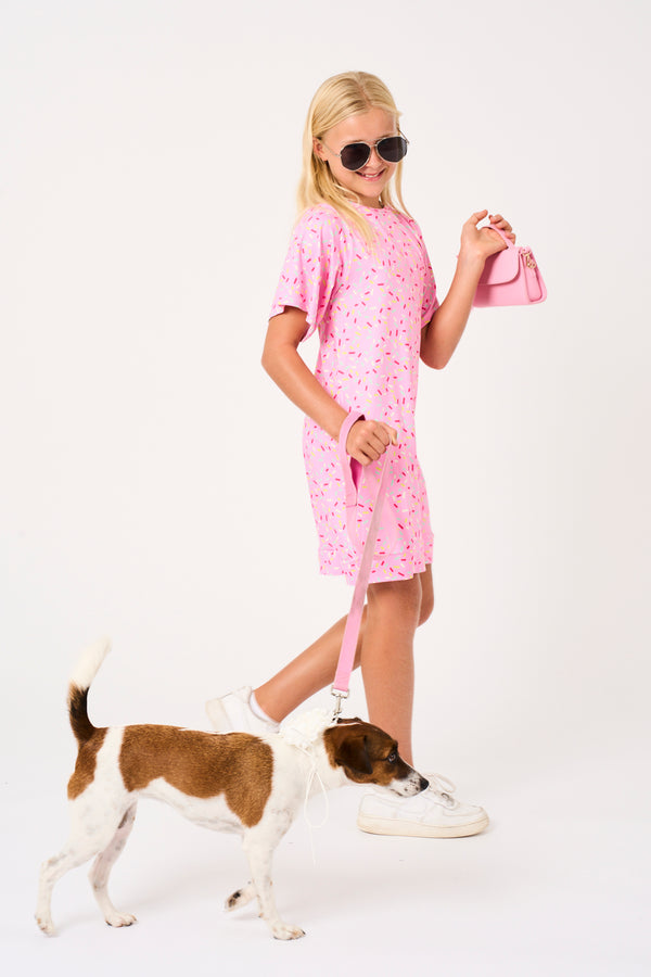 Extra Sprinkles Soft To Touch - Kids Lazy Girl Dress Tee