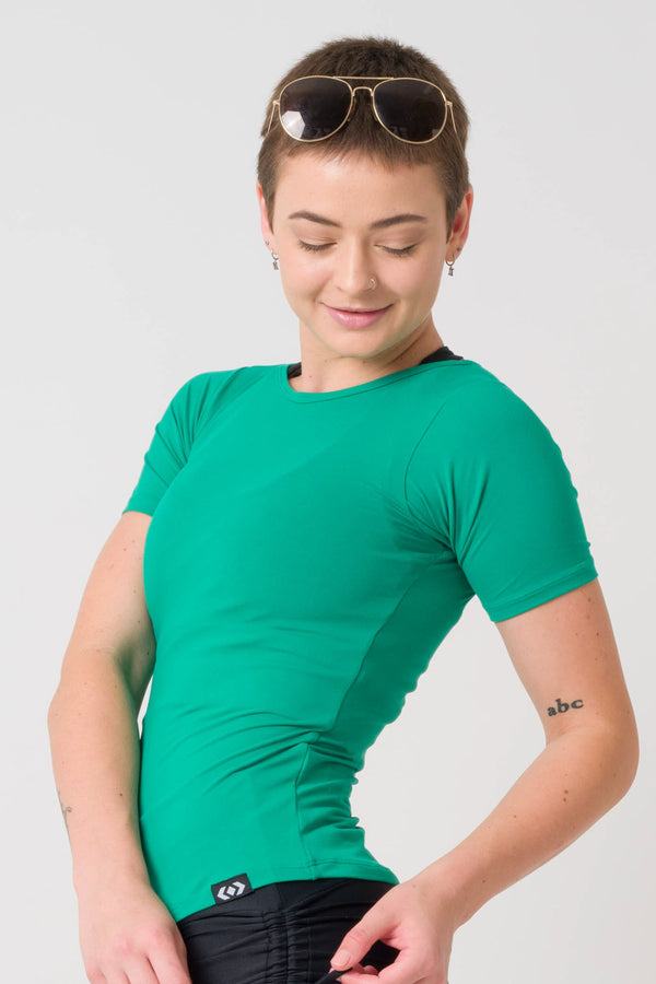 Green Soft To Touch - Fitted Tee