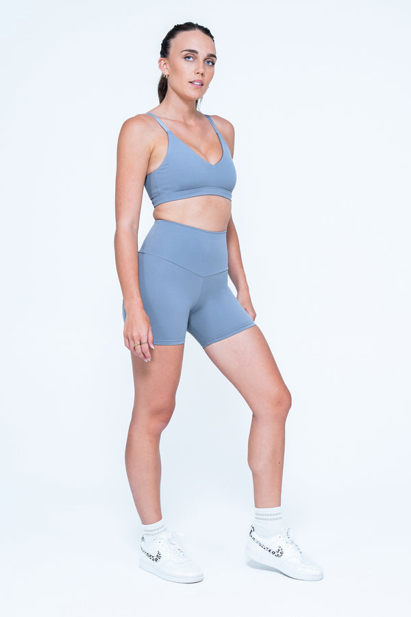 Grey Body Contouring - High Waisted Booty Shorts
