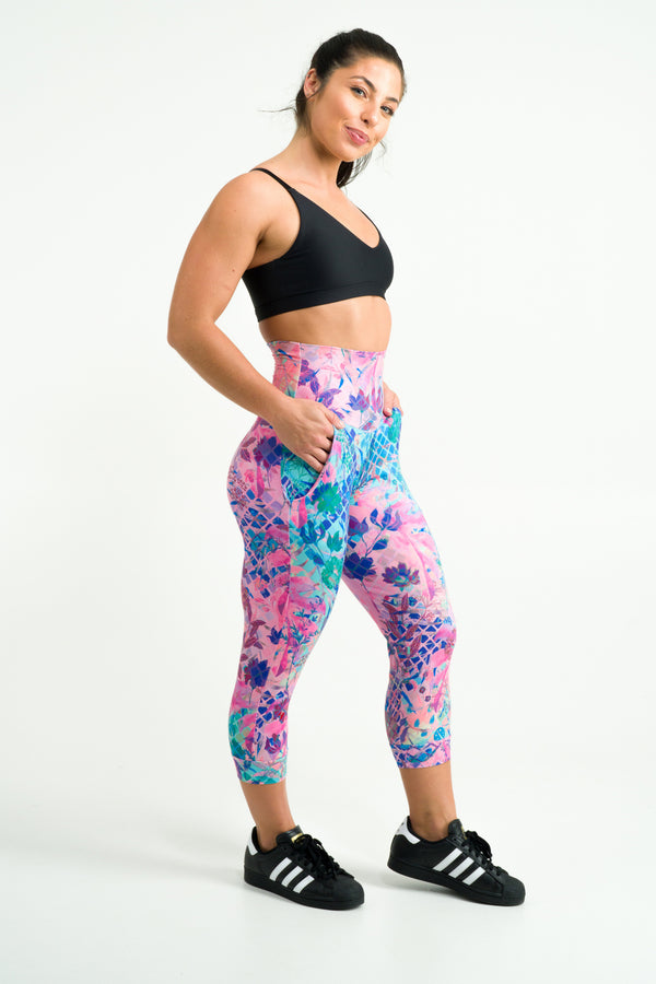 I Dream In Colour Soft To Touch - Jogger Capris W/ Pockets