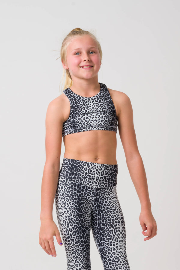 Jag Swag White Body Contouring - Kids Crop Top