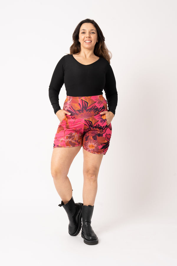 Muse Pink Soft To Touch - Jogger Shorts W/ Pockets