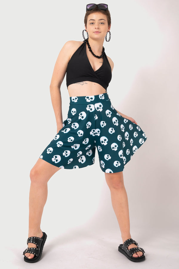 Out Of Your Skull Silky - Basketball Palazzo Short