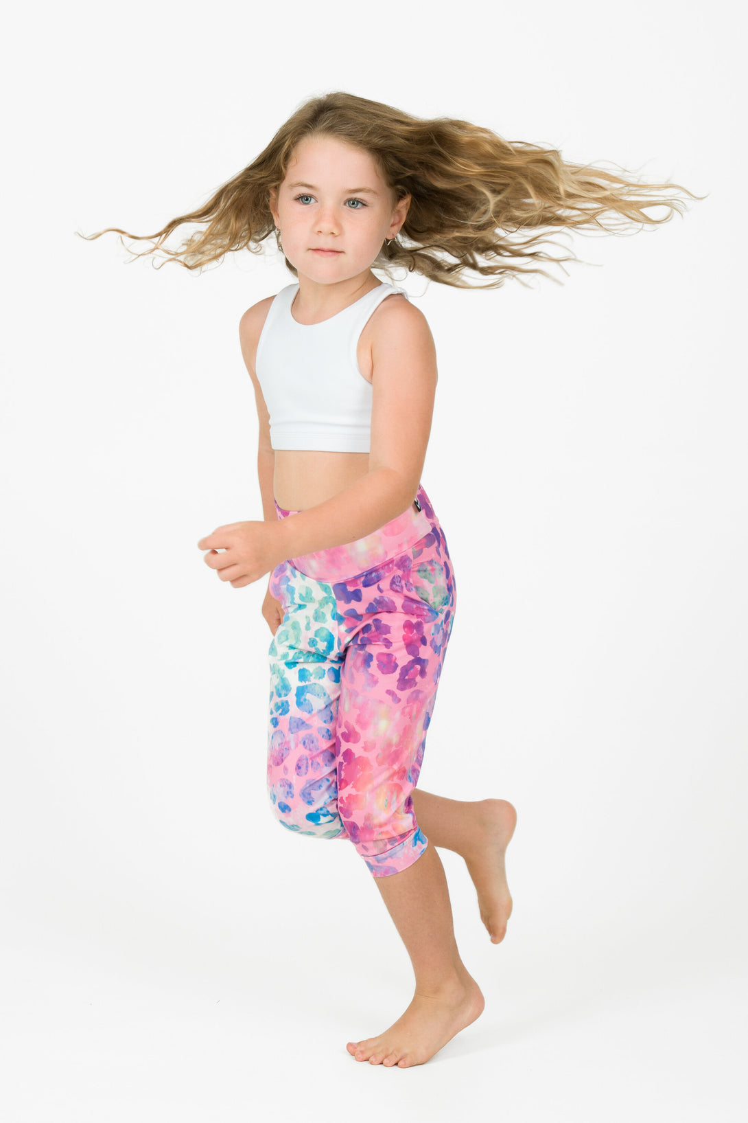 Rainbow Jag Soft to Touch - Kids Jogger Capris - Exoticathletica