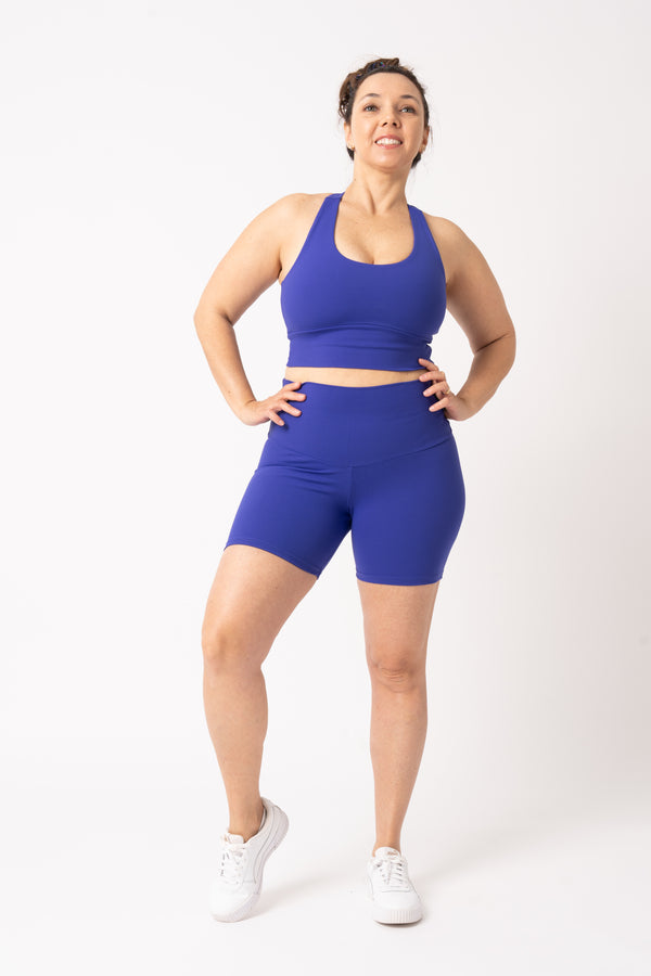 Royal Blue Body Contouring - T Back Comfort Crop Top