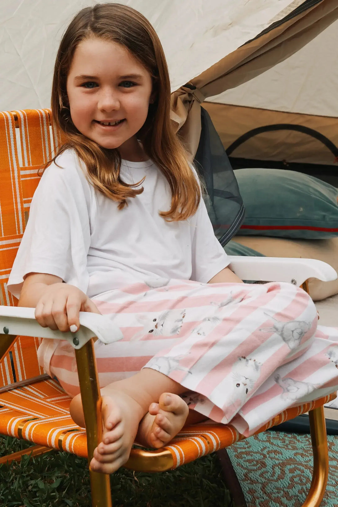 Flanelette Kids Sleep Pant - Bunny-Activewear-Exoticathletica