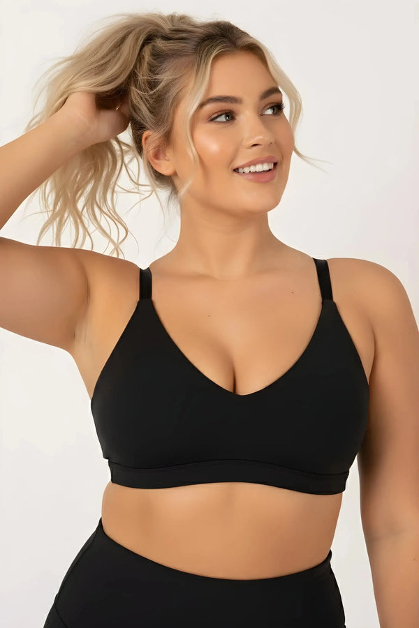 Performance Bralette Crop - Black-Activewear-Exoticathletica