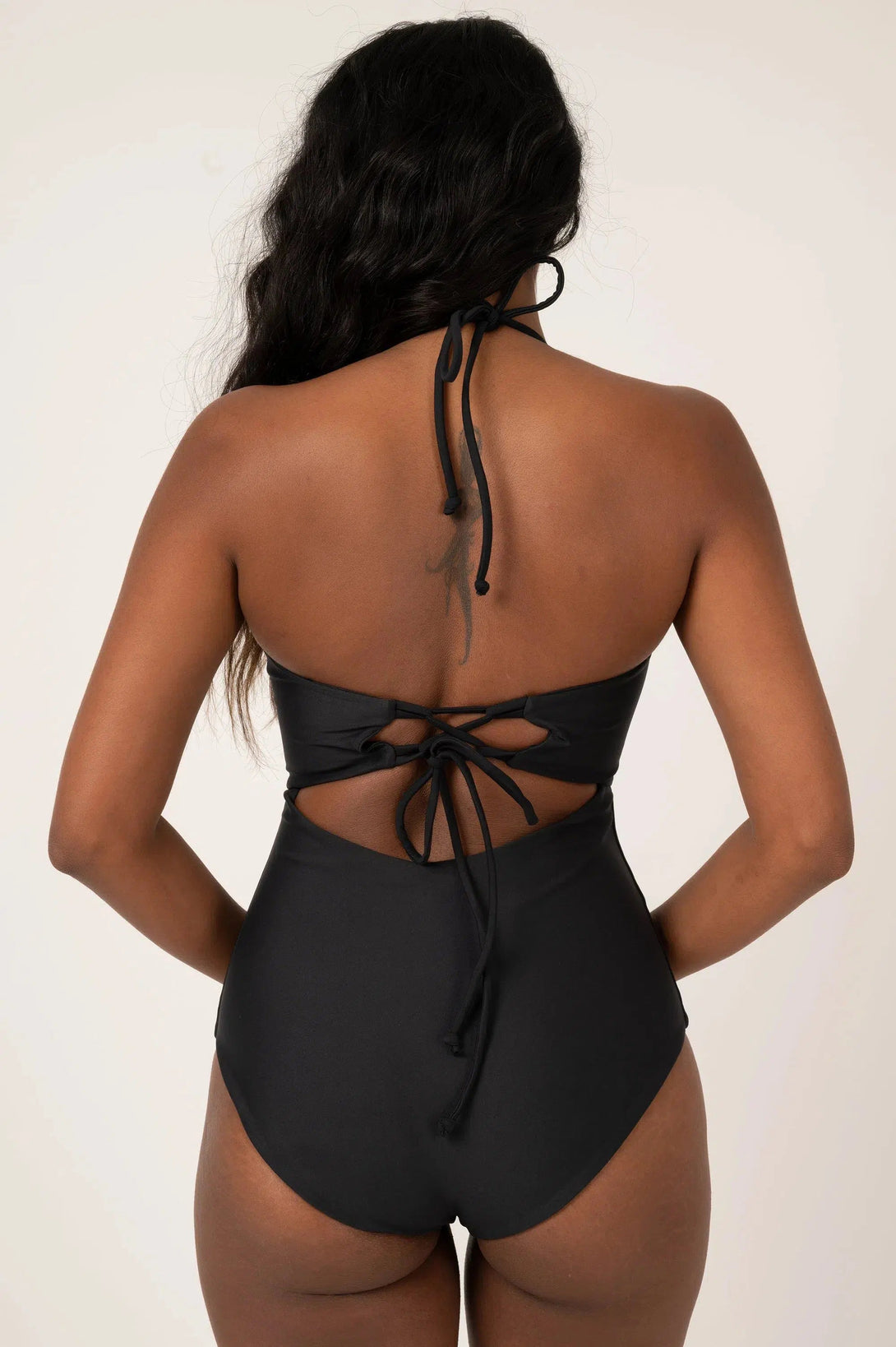 Black One Piece Swimwear Bralette with Extra Coverage Exotica Exoticathletica