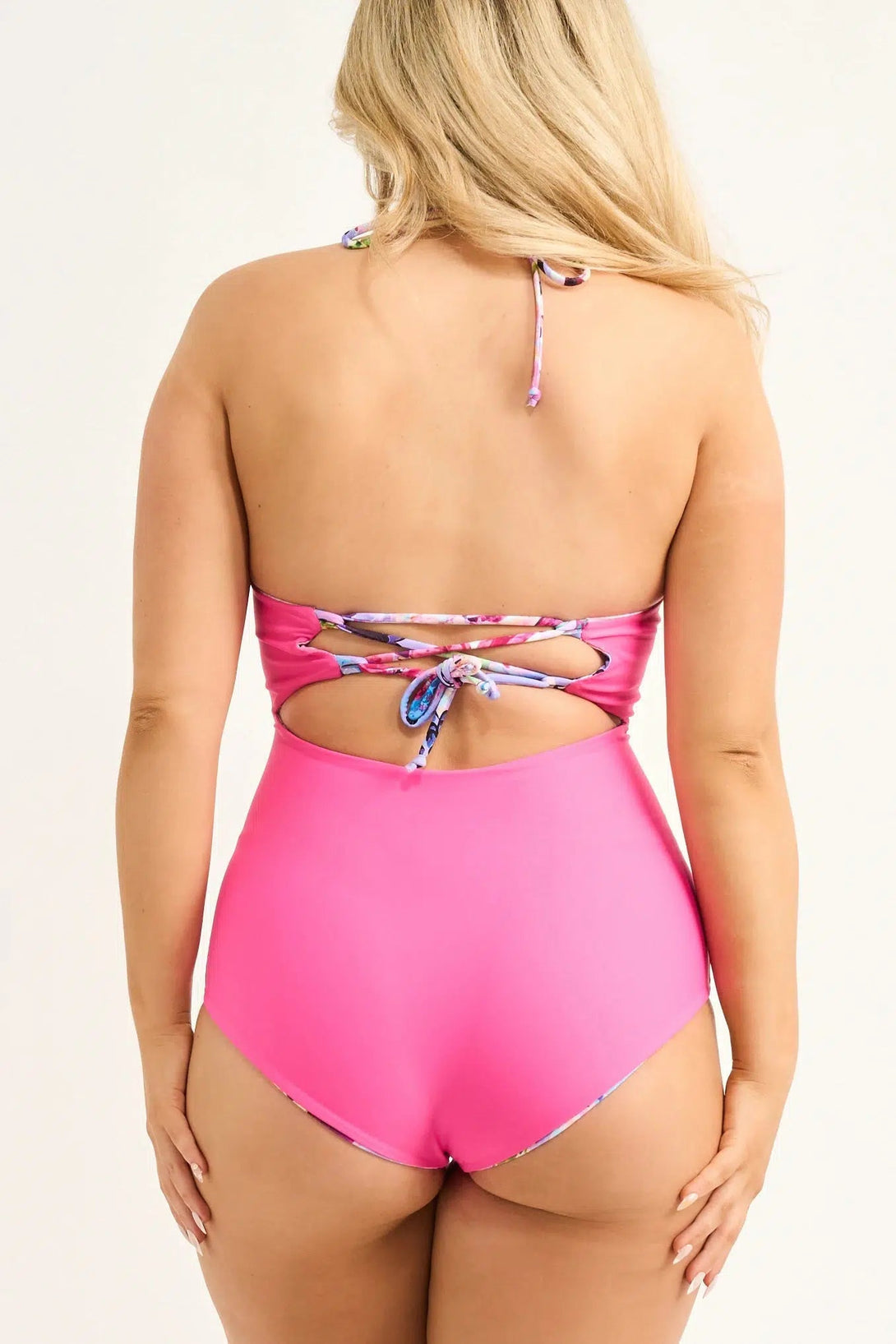 Silky Reversible Bralette One Piece W/ Extra Coverage Bottoms - Blessings-Activewear-Exoticathletica