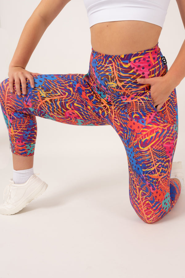 A Walk In The Wild Soft To Touch - Jogger Capris W/ Pockets
